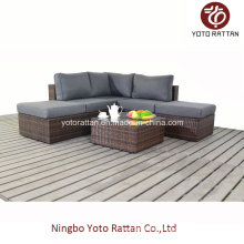 Wicker Small Corner Sofa Set für Outdoor (1201)